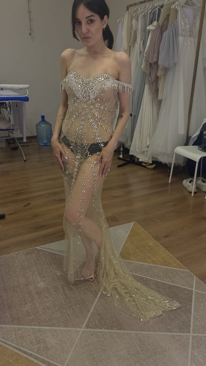 Fringe and Tassel Detail on a Wedding Dress: Movement Without Weight