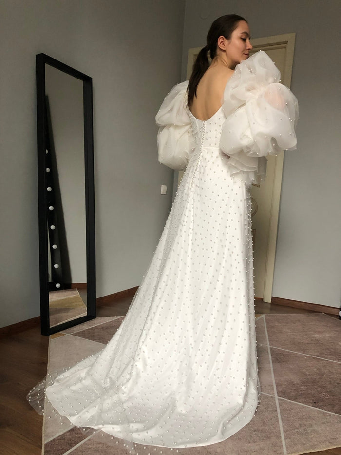 Grecian and Goddess Draped Wedding Dress: Soft Structure That Moves