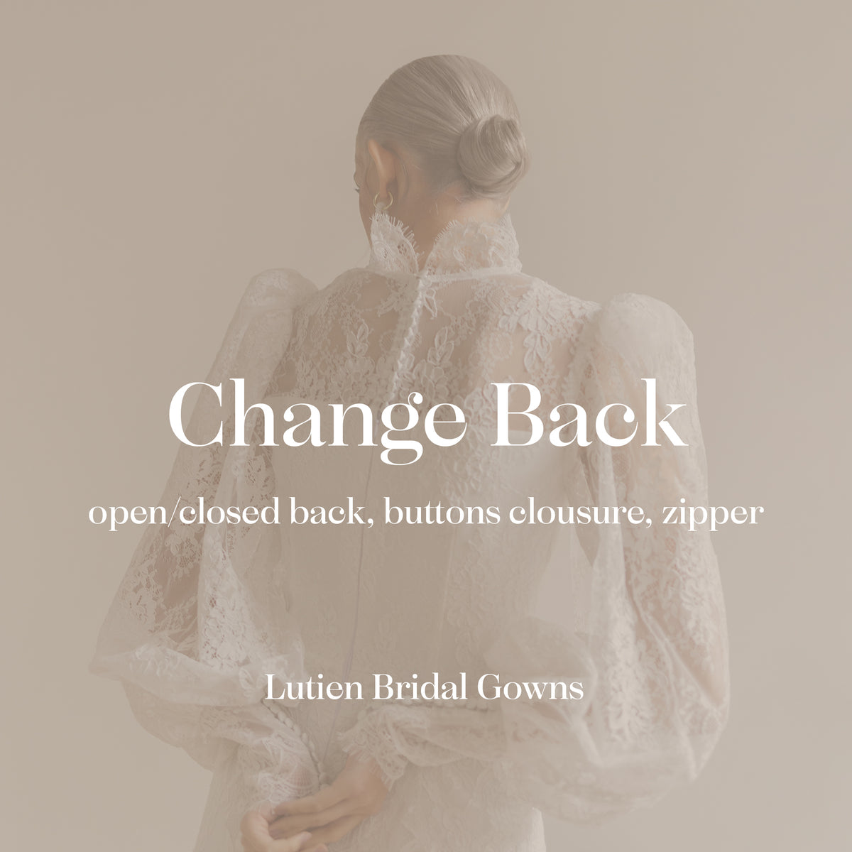 Back design customization option — Lutien Bridal