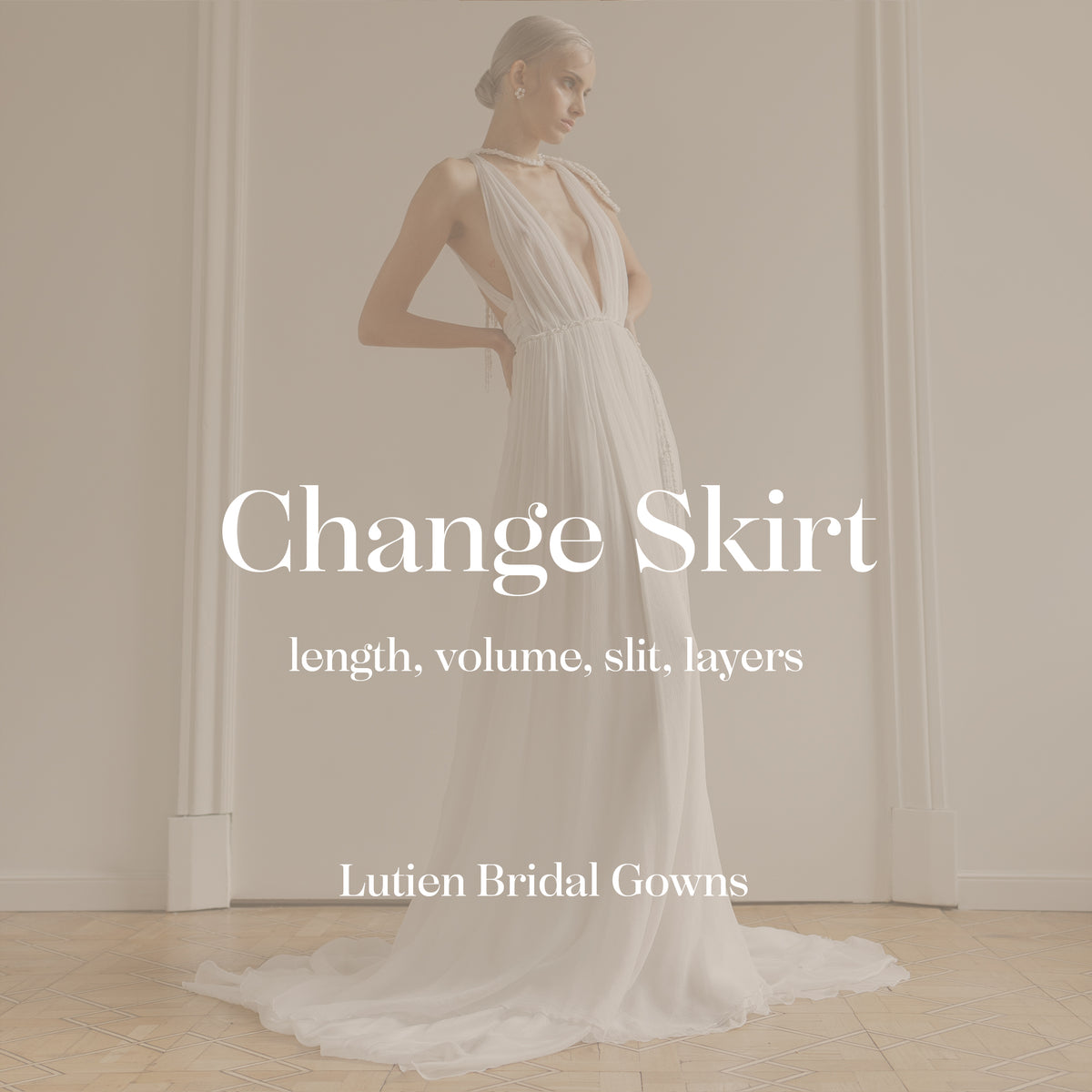 Skirt customization option — Lutien Bridal