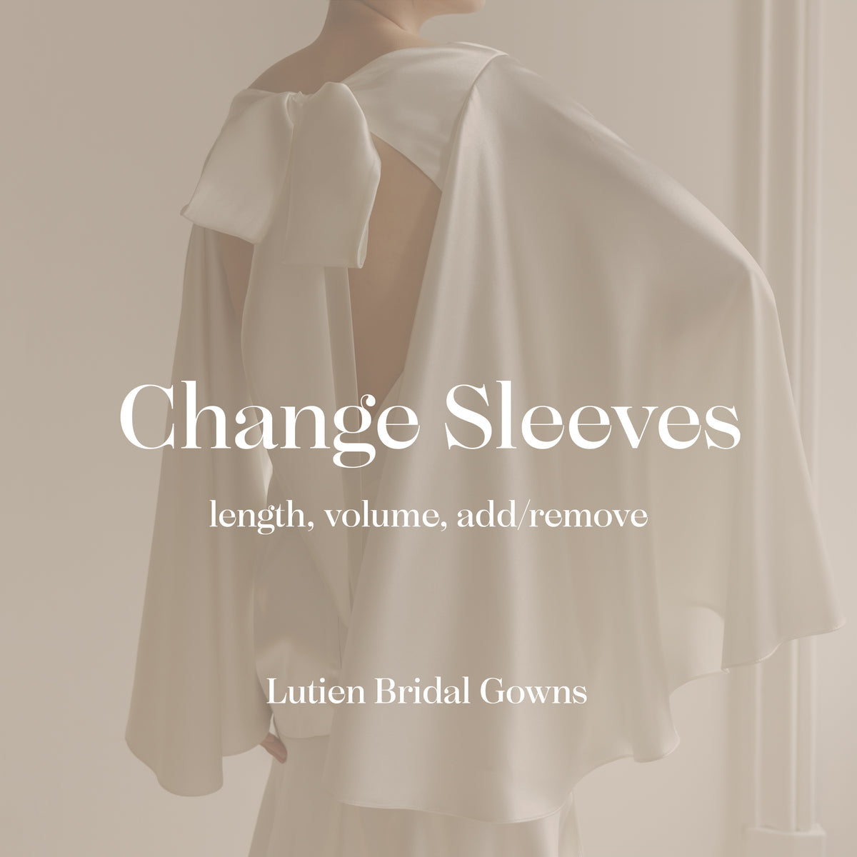 Sleeve style customization option — Lutien Bridal