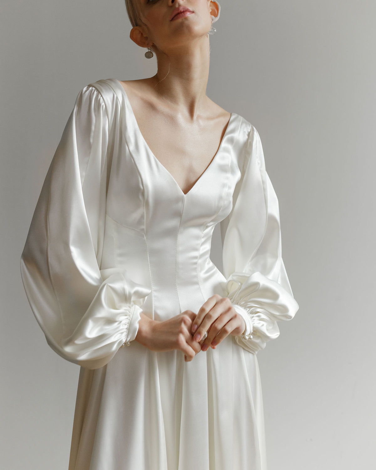 Robe de mariée classique en satin