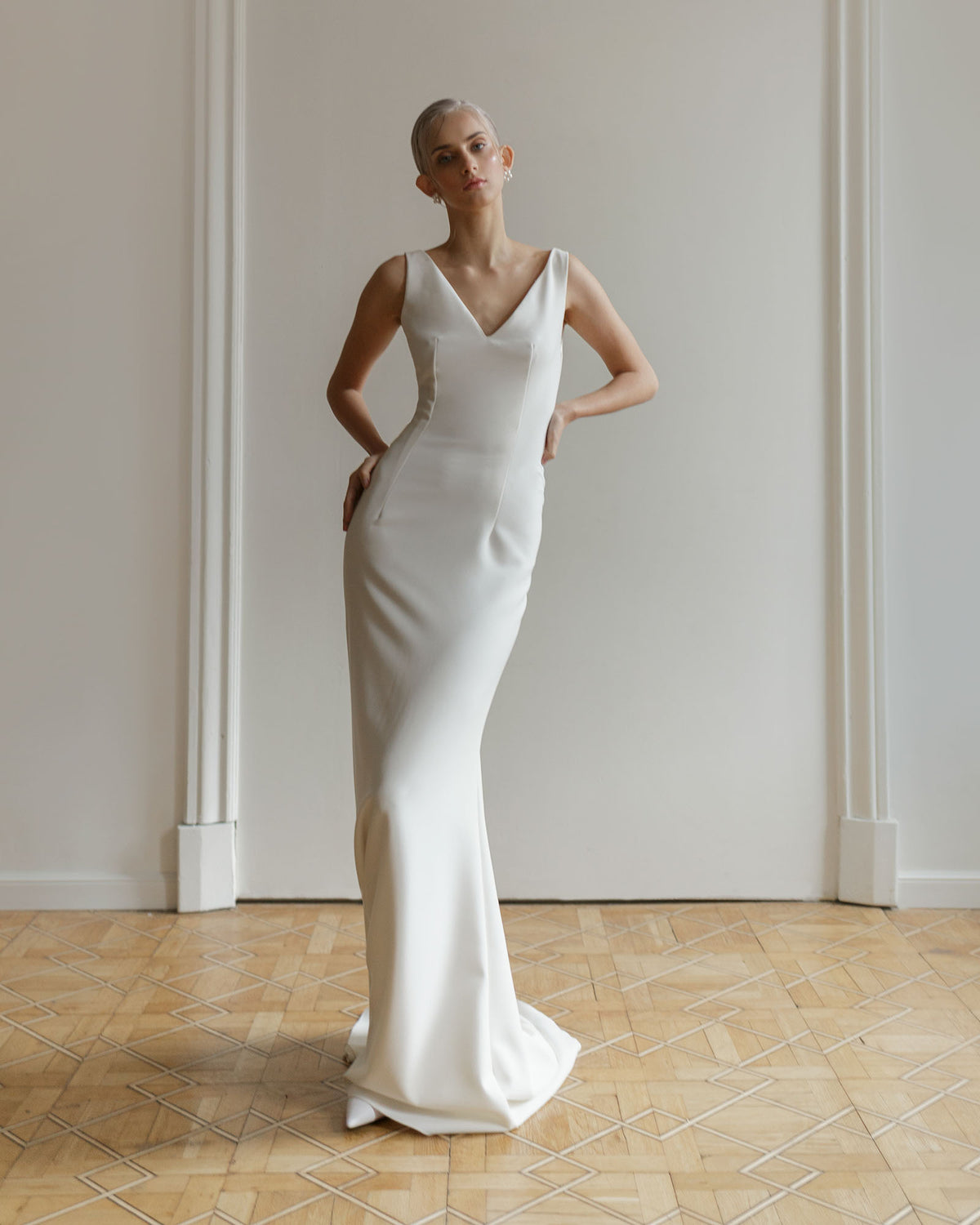 Robe de mariée modeste dos fermé