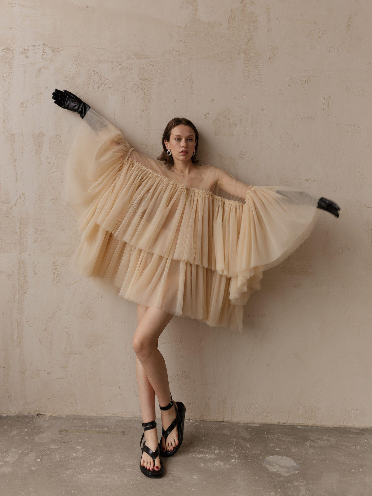 Mini tulle wedding dress made to measure — Lutien Bridal