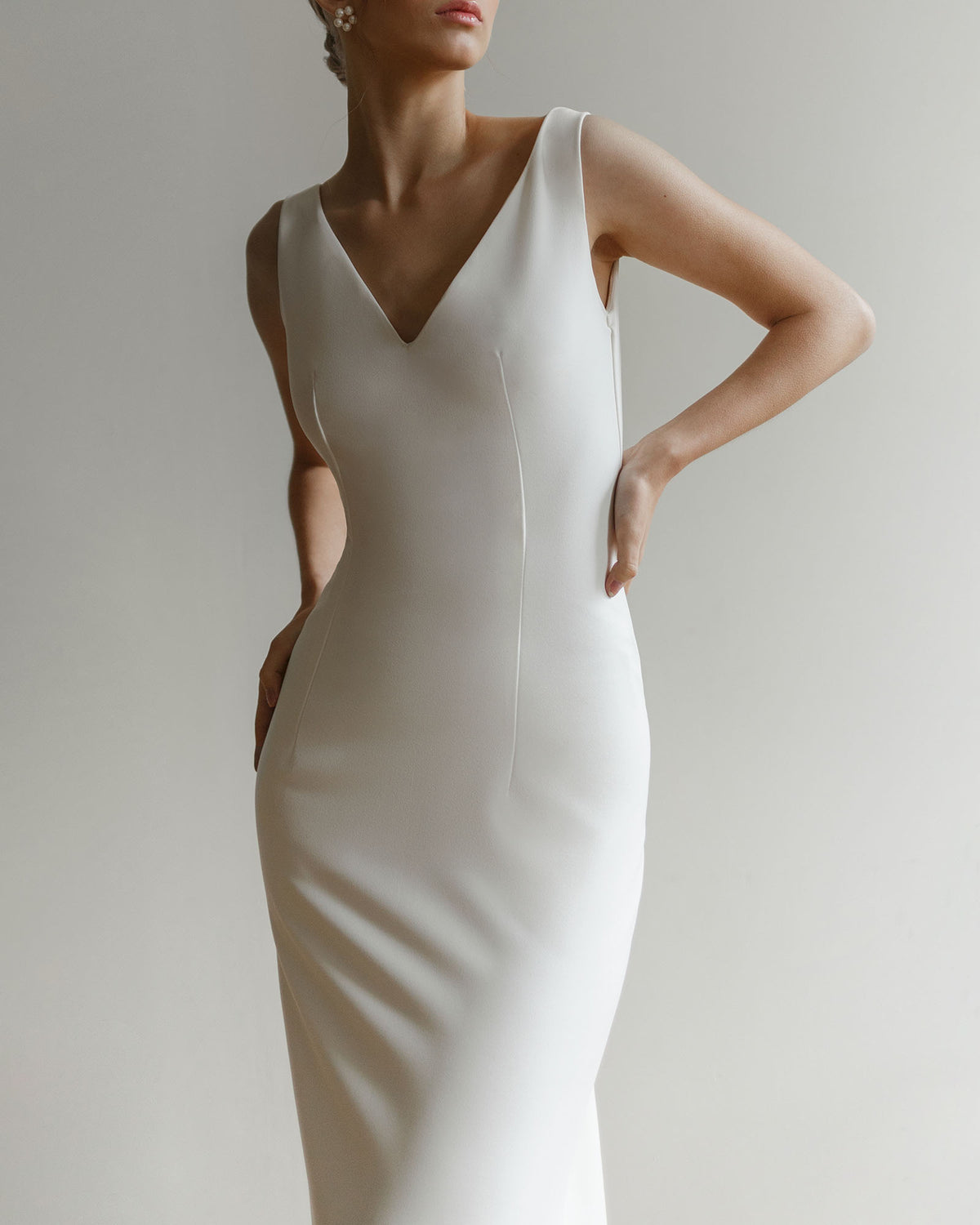 Robe de mariée modeste dos fermé