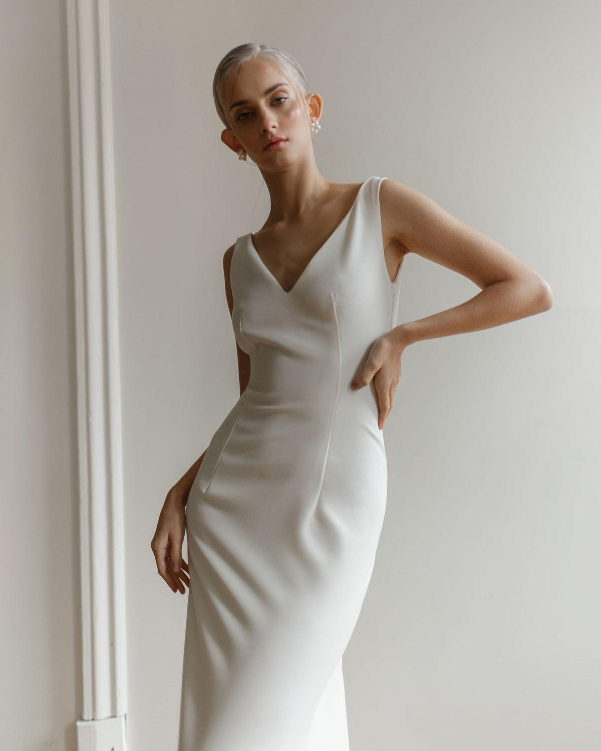 Robe de mariée modeste dos fermé