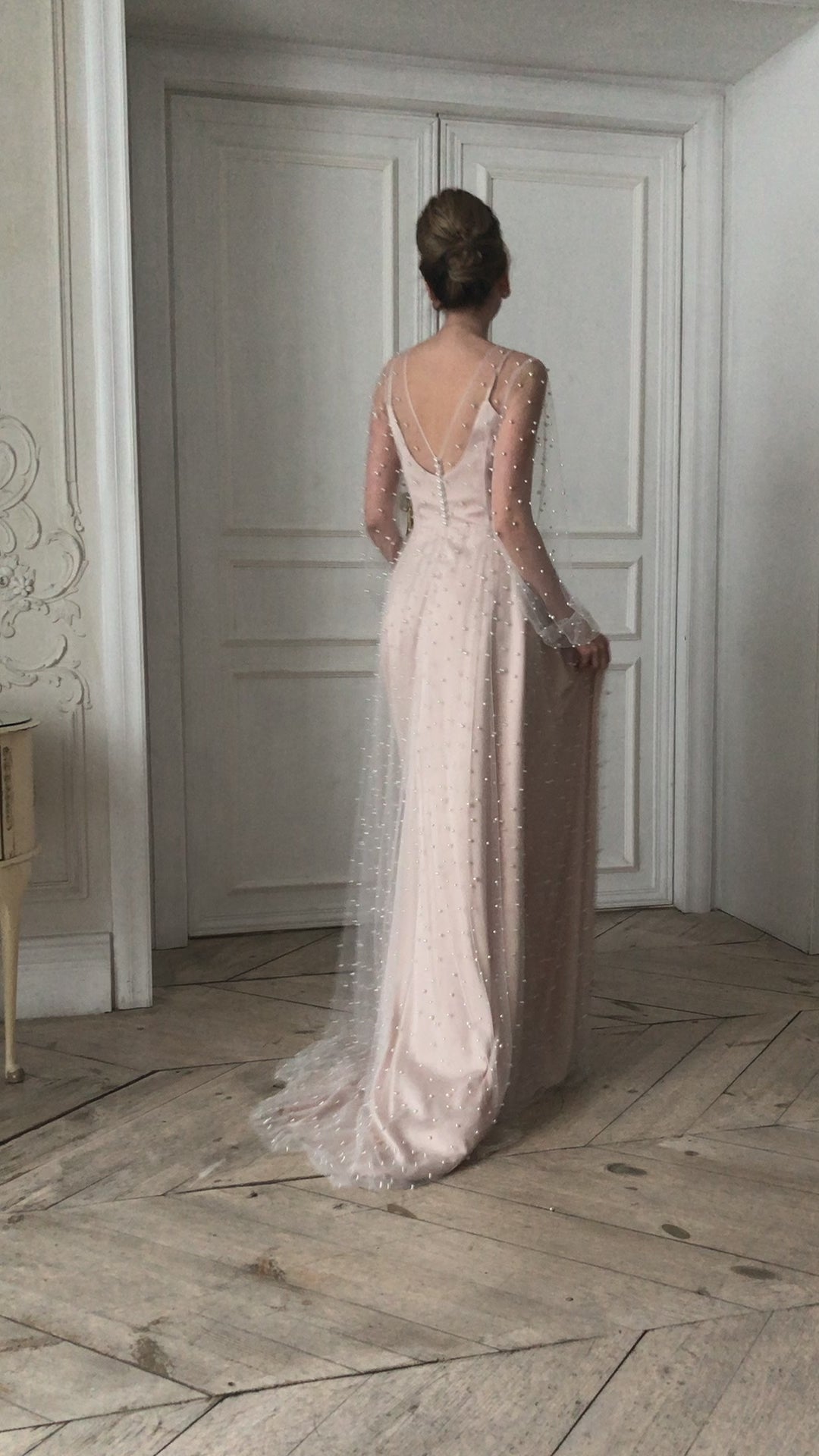Beige_wedding_dress_pearl_beaded